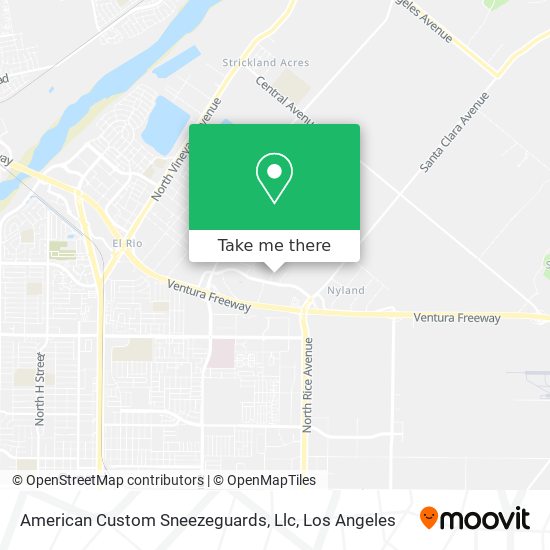 Mapa de American Custom Sneezeguards, Llc
