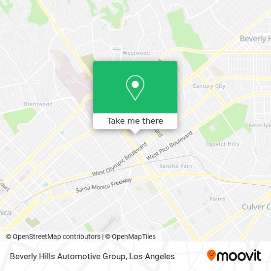Beverly Hills Automotive Group map