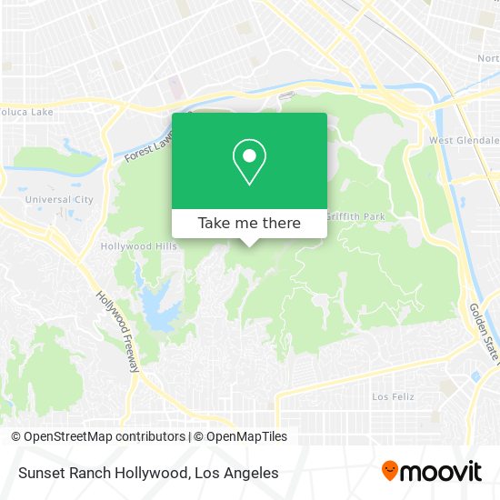 Mapa de Sunset Ranch Hollywood