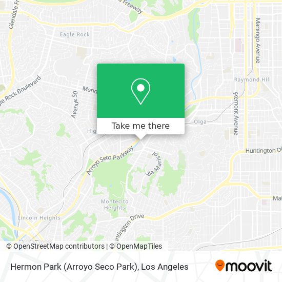 Mapa de Hermon Park (Arroyo Seco Park)