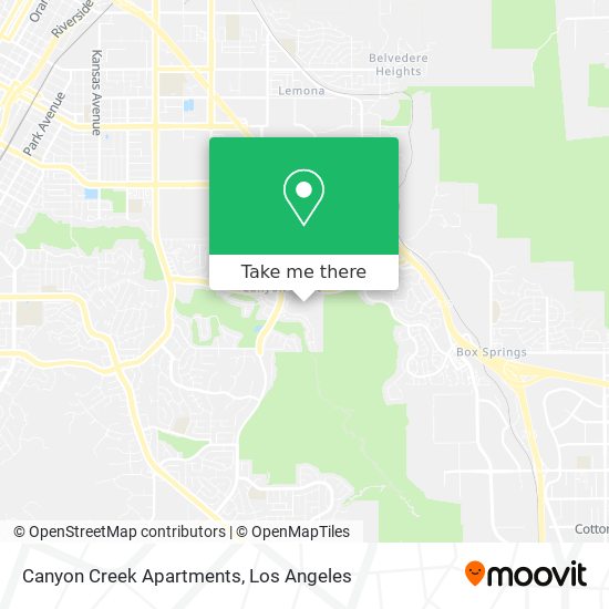 Canyon Creek Apartments map