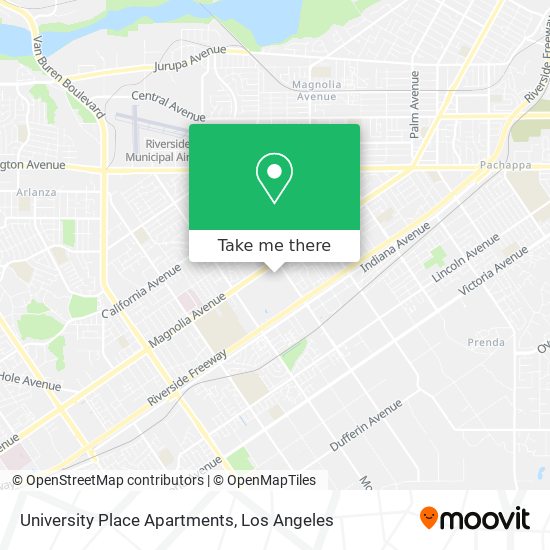 University Place Apartments map