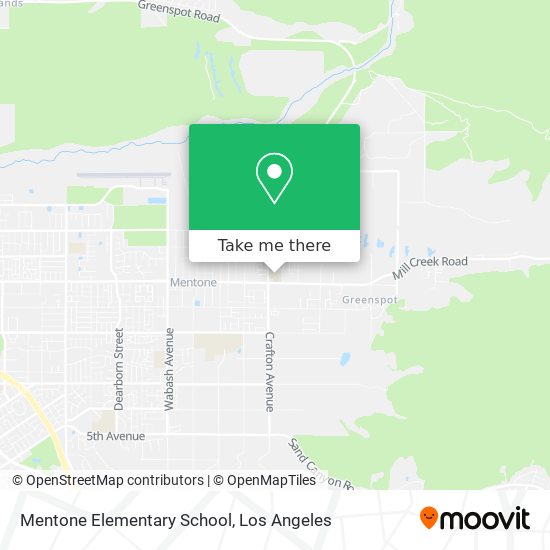 Mentone Elementary School map
