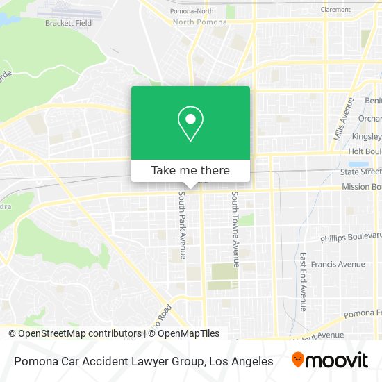 Pomona Car Accident Lawyer Group map