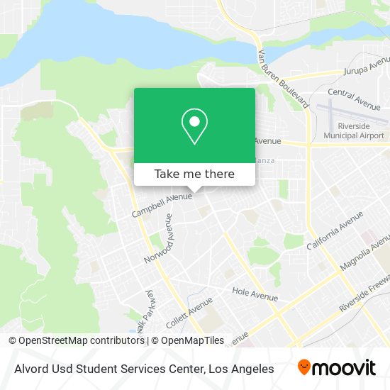 Alvord Usd Student Services Center map