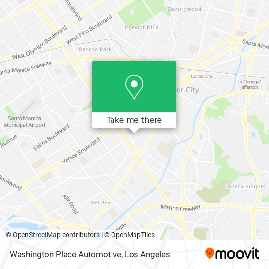Washington Place Automotive map