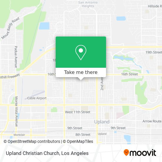 Mapa de Upland Christian Church