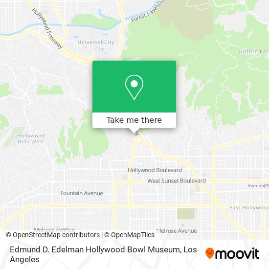 Mapa de Edmund D. Edelman Hollywood Bowl Museum