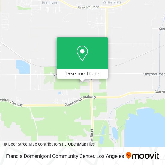 Francis Domenigoni Community Center map