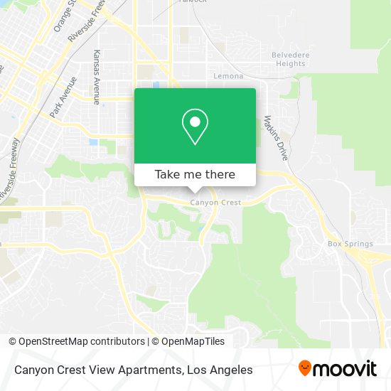 Canyon Crest View Apartments map
