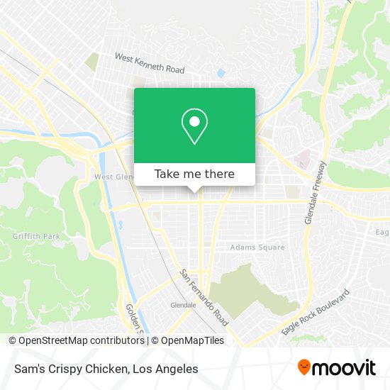 Sam's Crispy Chicken map