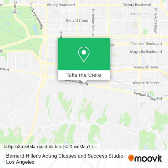 Bernard Hiller's Acting Classes and Success Studio map