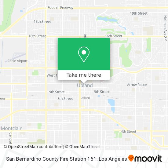 San Bernardino County Fire Station 161 map