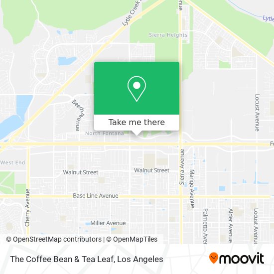 The Coffee Bean & Tea Leaf map