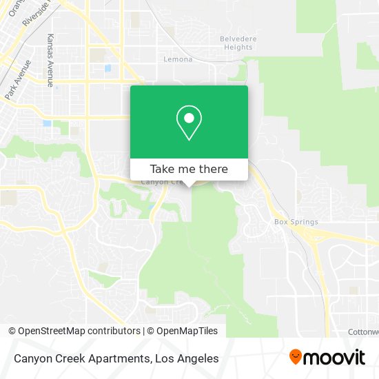 Canyon Creek Apartments map