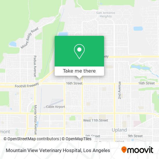 Mapa de Mountain View Veterinary Hospital