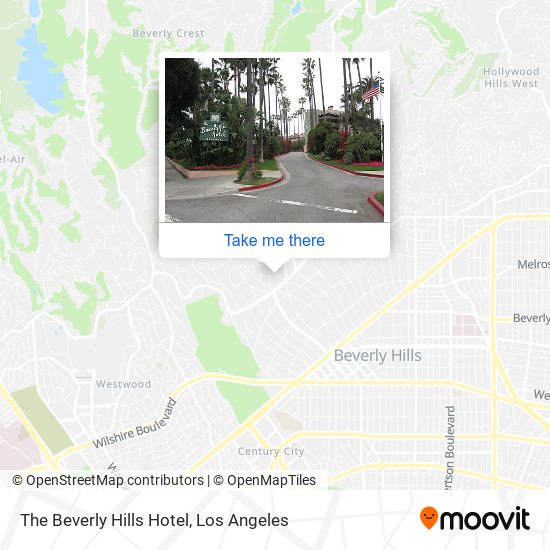Mapa de The Beverly Hills Hotel