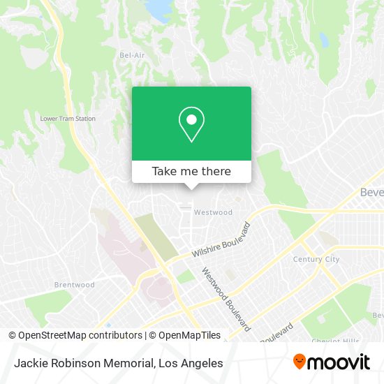 Jackie Robinson Memorial map