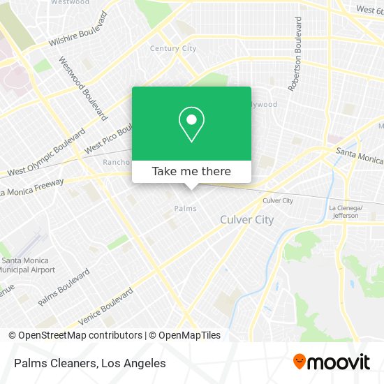 Palms Cleaners map