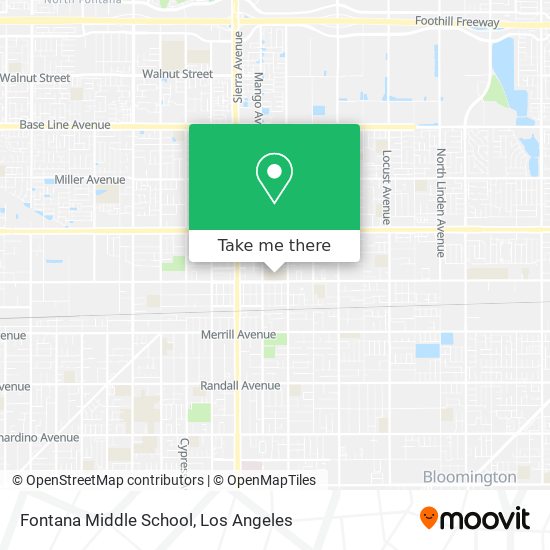 Mapa de Fontana Middle School