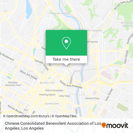 Chinese Consolidated Benevolent Association of Los Angeles map