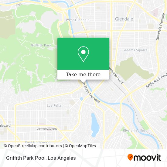 Griffith Park Pool map