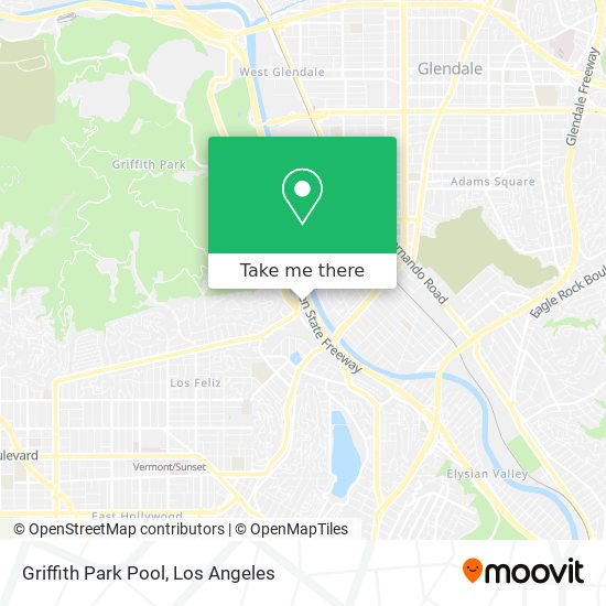 Mapa de Griffith Park Pool