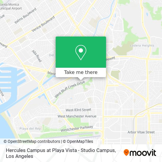 Hercules Campus at Playa Vista - Studio Campus map