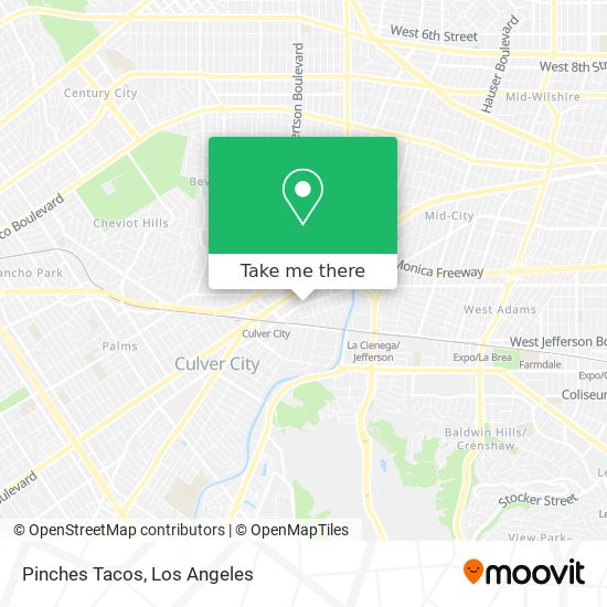Pinches Tacos map