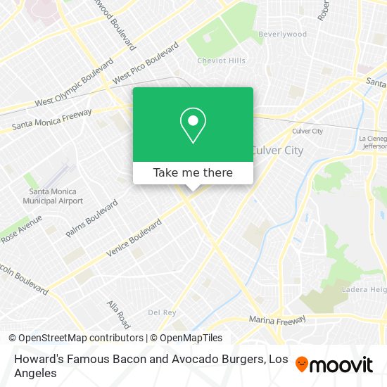 Howard's Famous Bacon and Avocado Burgers map