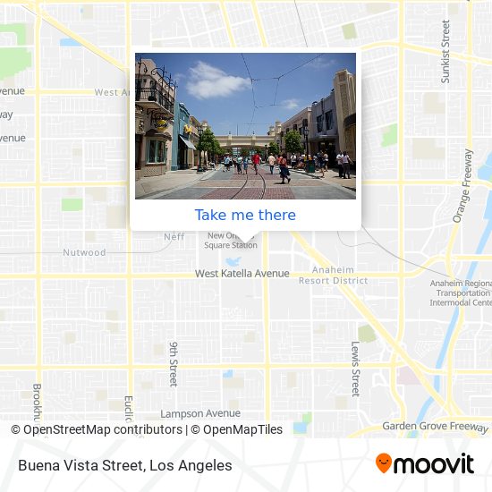 Buena Vista Street map