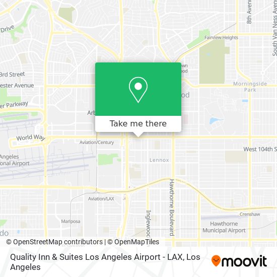 Mapa de Quality Inn & Suites Los Angeles Airport - LAX