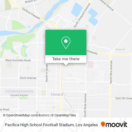 Pacifica High School Football Stadium map
