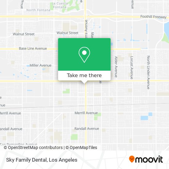 Sky Family Dental map