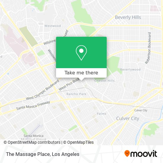 The Massage Place map