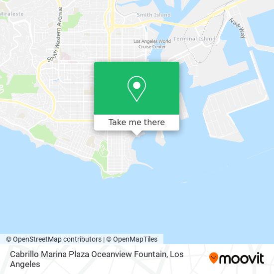 Mapa de Cabrillo Marina Plaza Oceanview Fountain