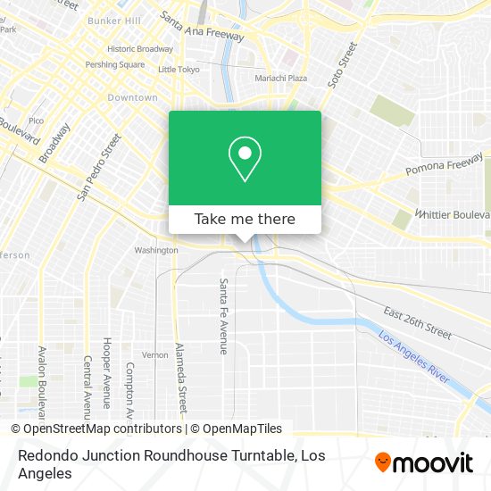 Redondo Junction Roundhouse Turntable map