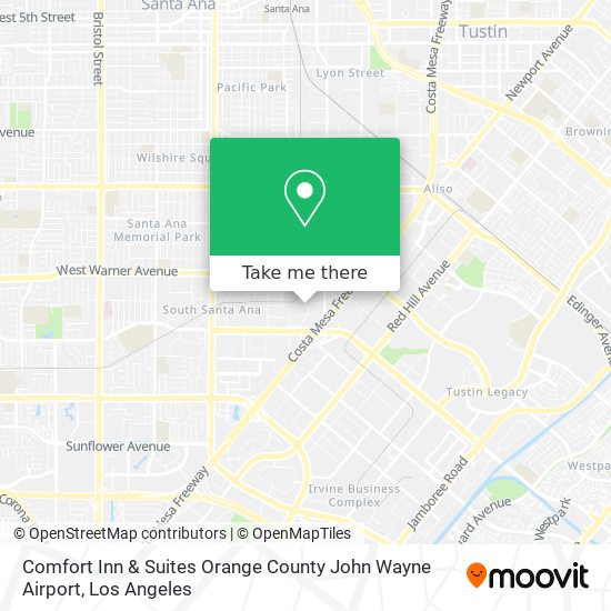 Comfort Inn & Suites Orange County John Wayne Airport map