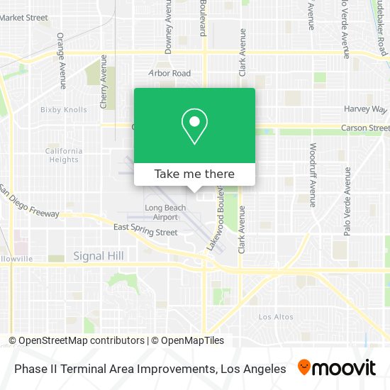 Phase II Terminal Area Improvements map