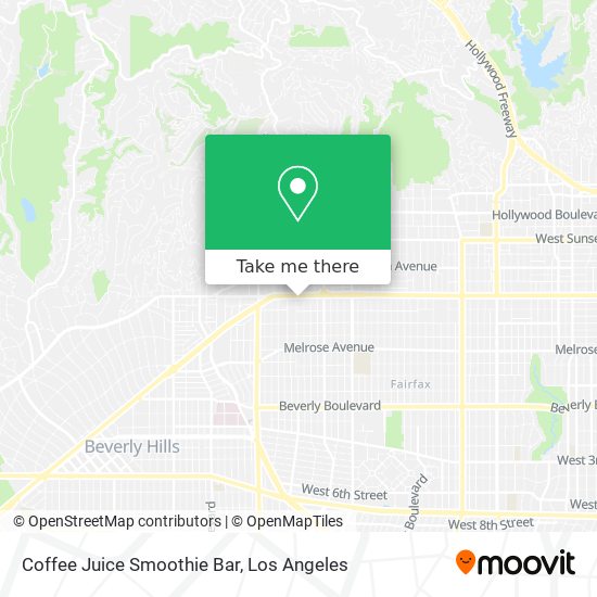 Mapa de Coffee Juice Smoothie Bar