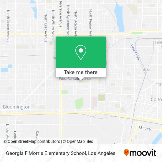 Mapa de Georgia F Morris Elementary School