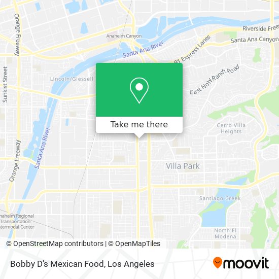 Bobby D's Mexican Food map