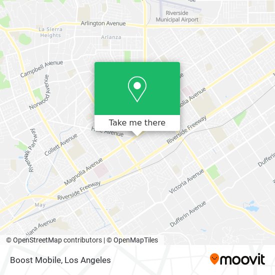 Mapa de Boost Mobile