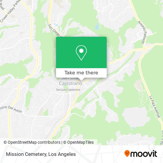 Mission Cemetery map