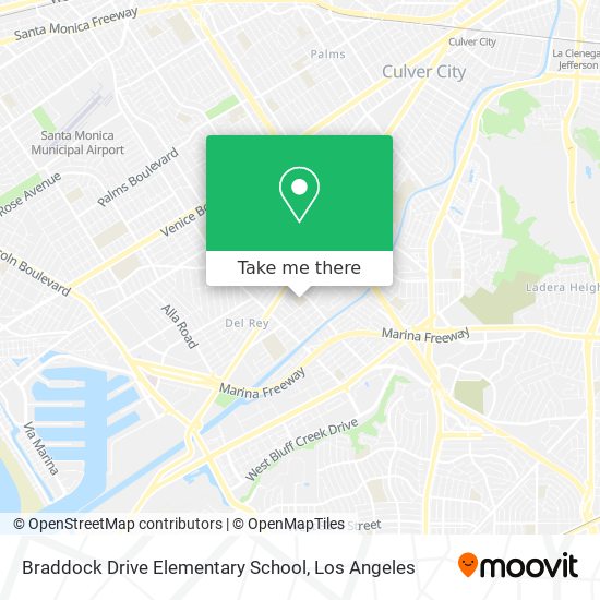 Braddock Drive Elementary School map