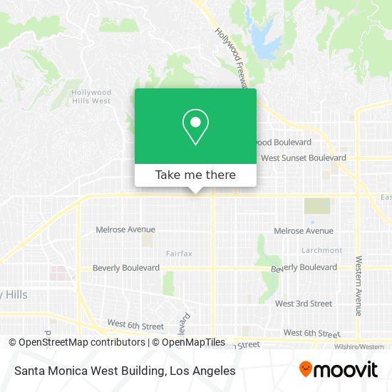 Santa Monica West Building map