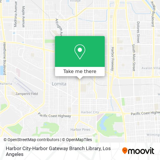 Harbor City-Harbor Gateway Branch Library map