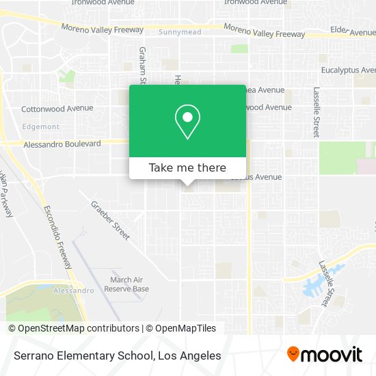 Mapa de Serrano Elementary School