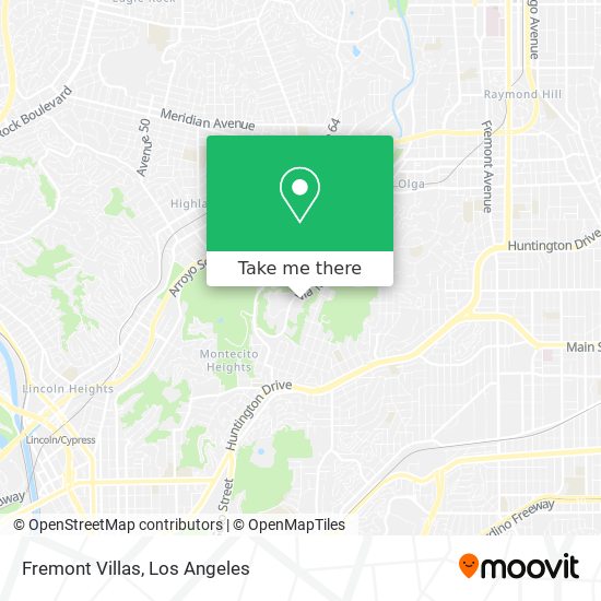 Fremont Villas map