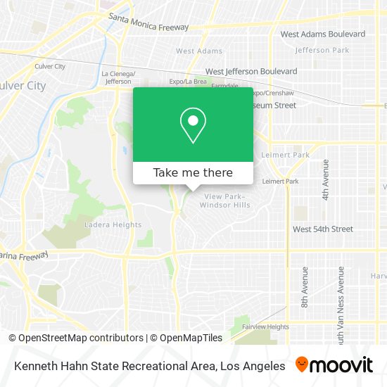 Mapa de Kenneth Hahn State Recreational Area